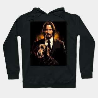 John wick gold poster Hoodie